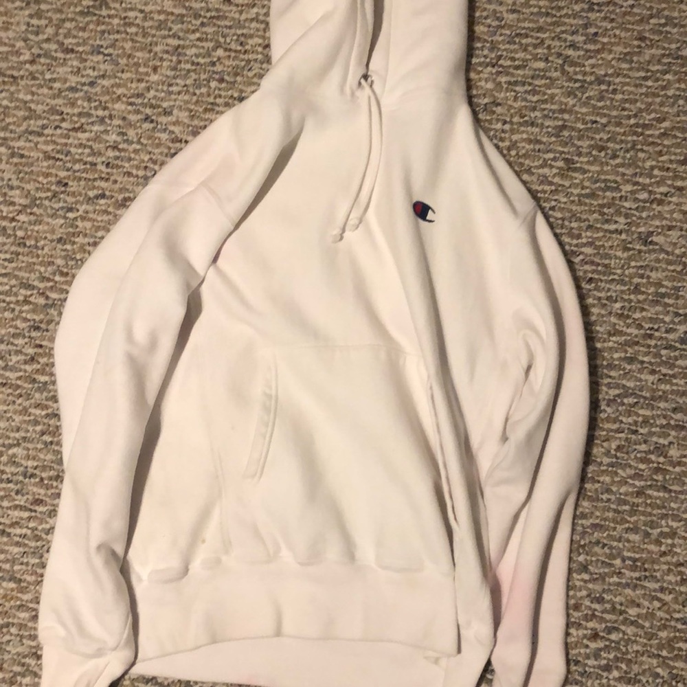 Men’s Medium White champion Hoodie